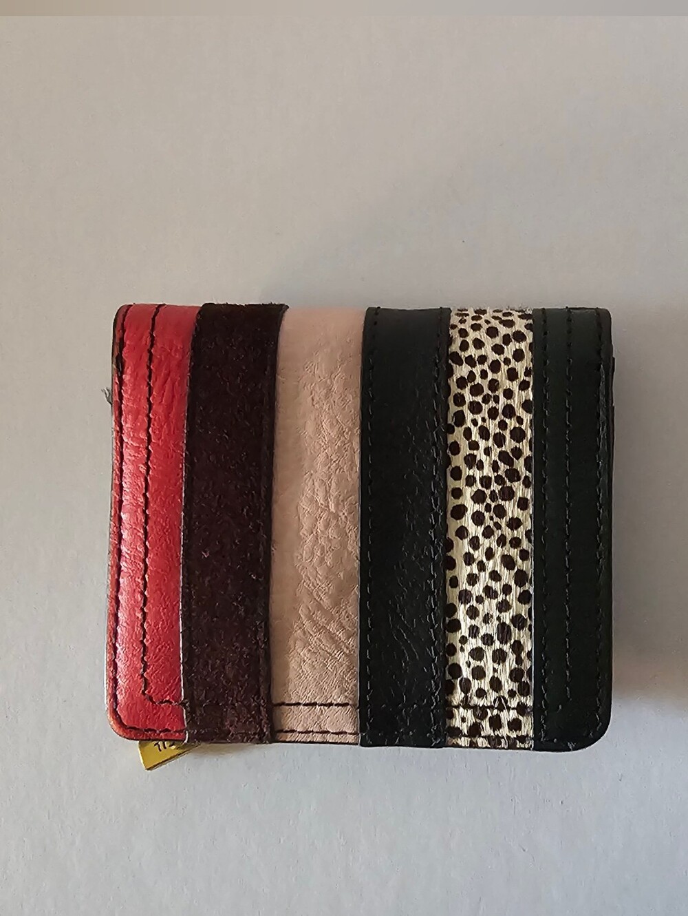 Fossil Logan RFID Mini Wallet Card Case | Leather & Haircalf | Late 2010 Style